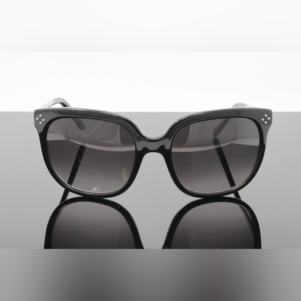Vintage Chloe Sunglasses Women's Square CE642S 023 Black 55mm Grey Gradient Lens